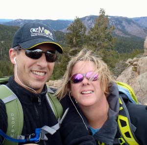Kathy and Aaron at the summit of Carpenters Peak
