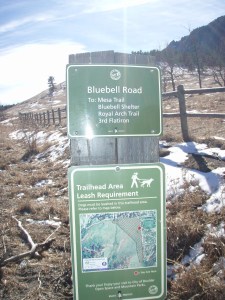 Hike starting point.