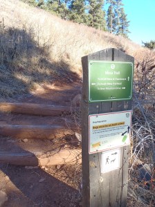 NCAR entrance and trail info
