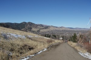 View of the Front range from Bluebell Road