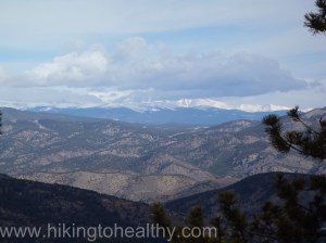 The view from the summit trail facing northwest