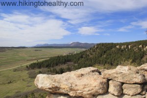 The view at the top of Spruce Mountain and the South end of the front range