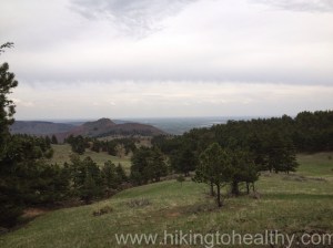 Eastward view about halfway back down