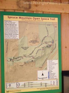 Trail map at the start
