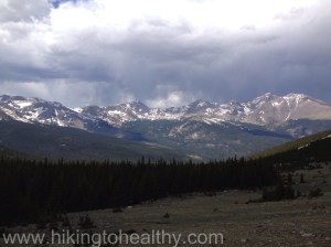 Storm starting over Long's Peak