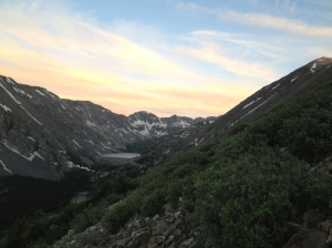 Blue Lakes just south of Quandary at sunrise