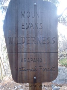 After the Aspen grove you officially enter Mt. Evans Wilderness