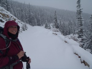 Enjoying a brief views of Hidden Valley