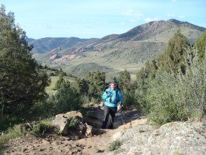 Me on Dakota Ridge with Red Rocks in the background 