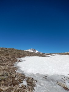 Top of the Glacier looking towards James Peak