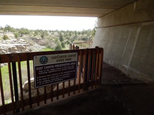 All the way under route 83