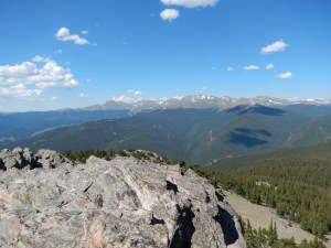 One view from Chief looking towards Evans