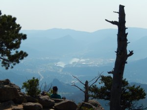 View of Estes Park from the Summit.