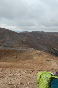 Looking back towards the parking lot and Loveland pass